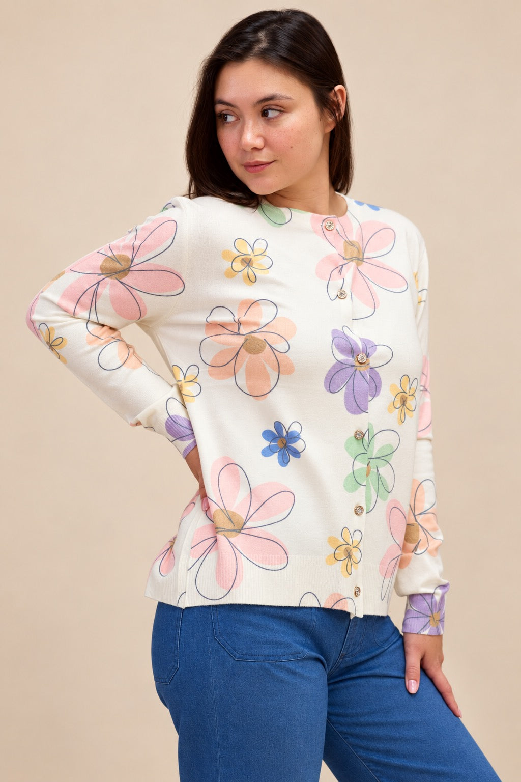 Pastel Bloom Cozy Cardigan