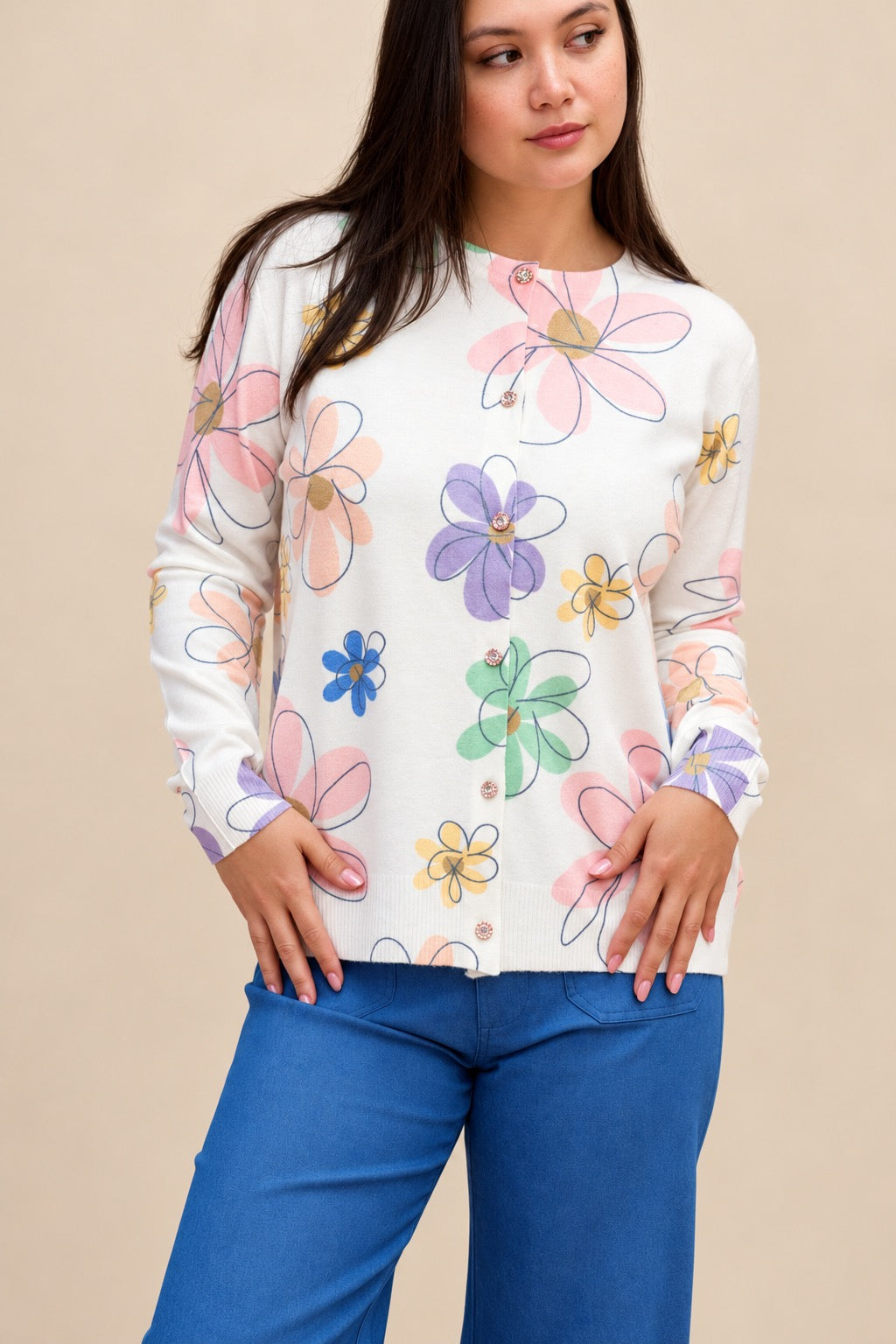 Pastel Bloom Cozy Cardigan