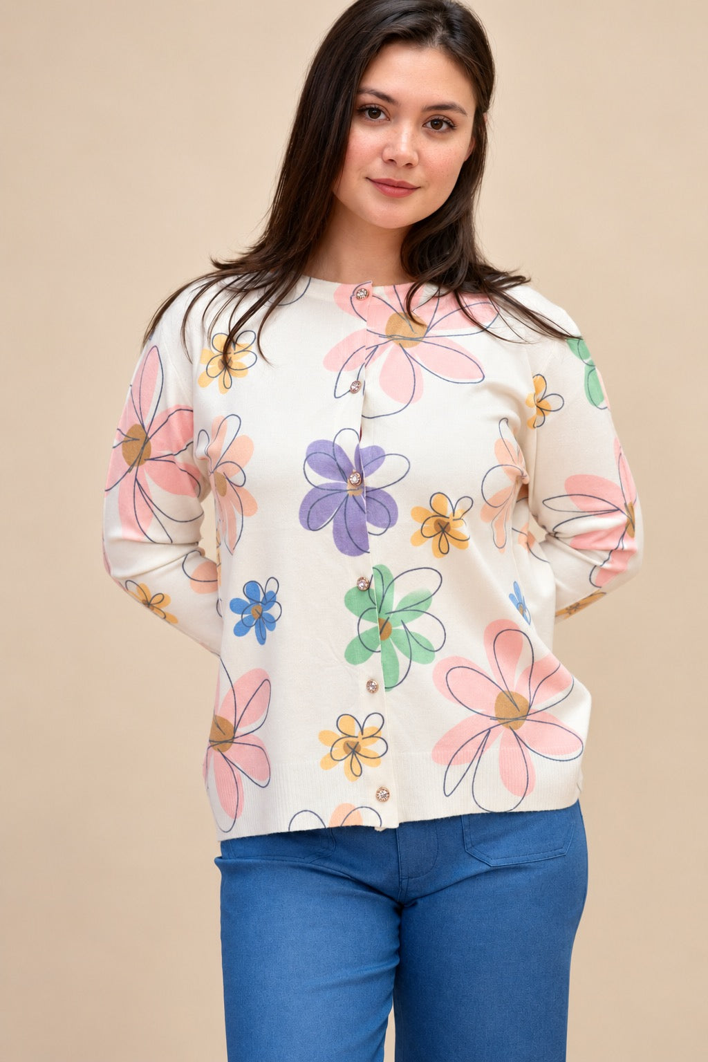Pastel Bloom Cozy Cardigan