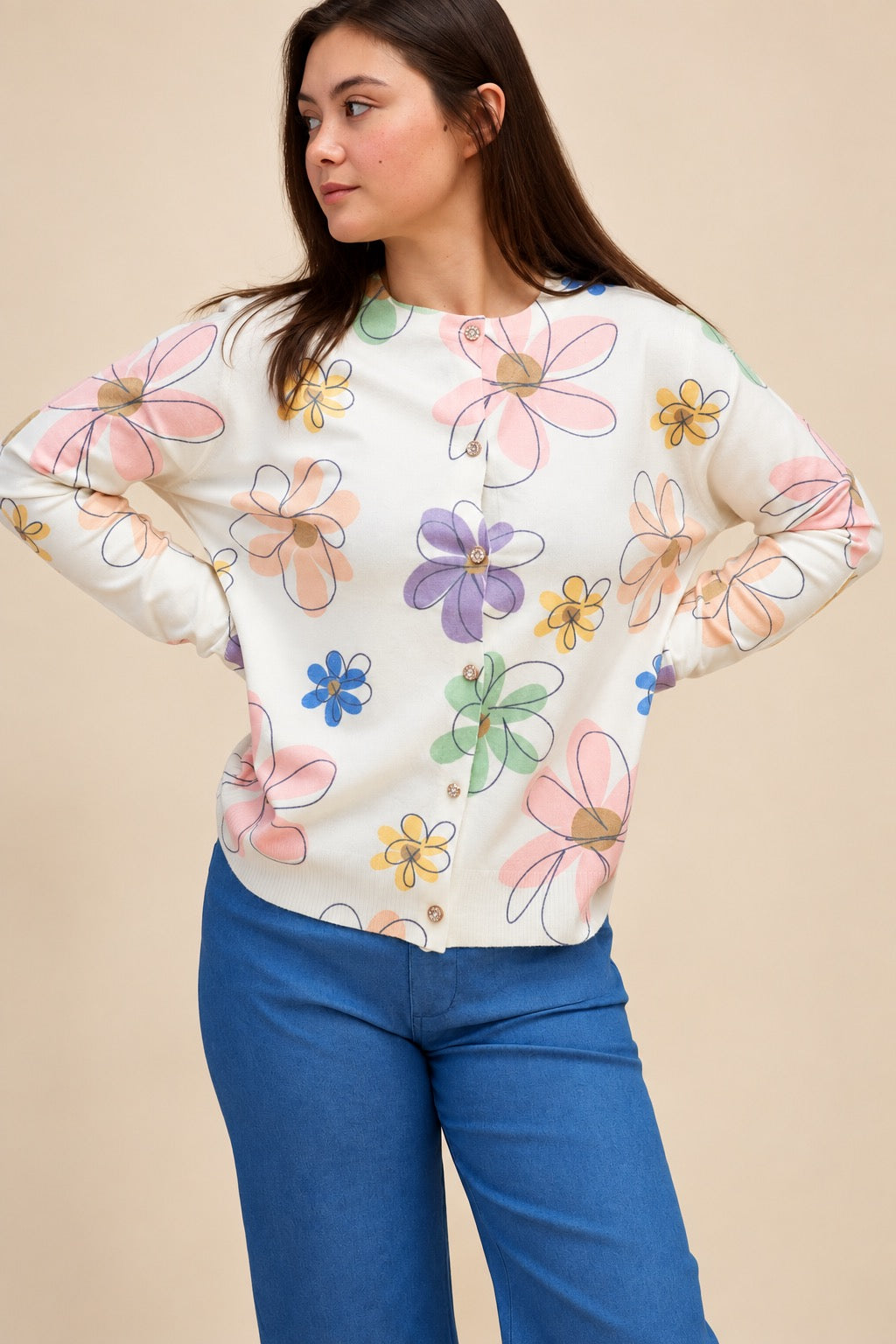 Pastel Bloom Cozy Cardigan