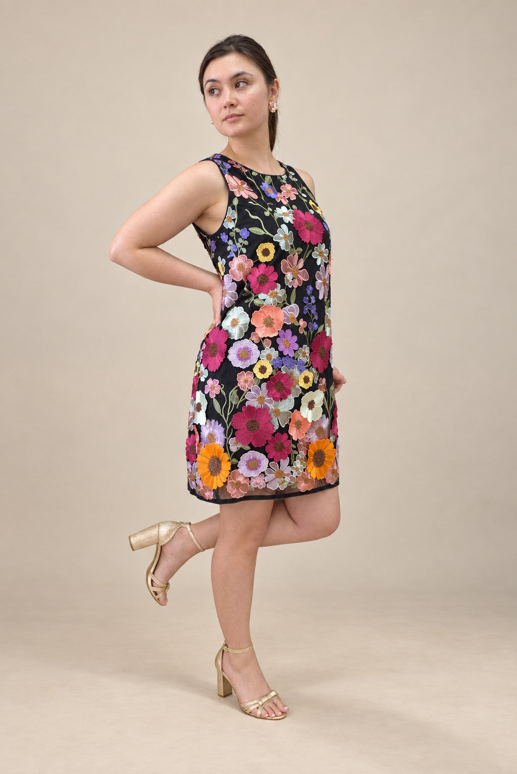 Midnight Garden Floral Dress
