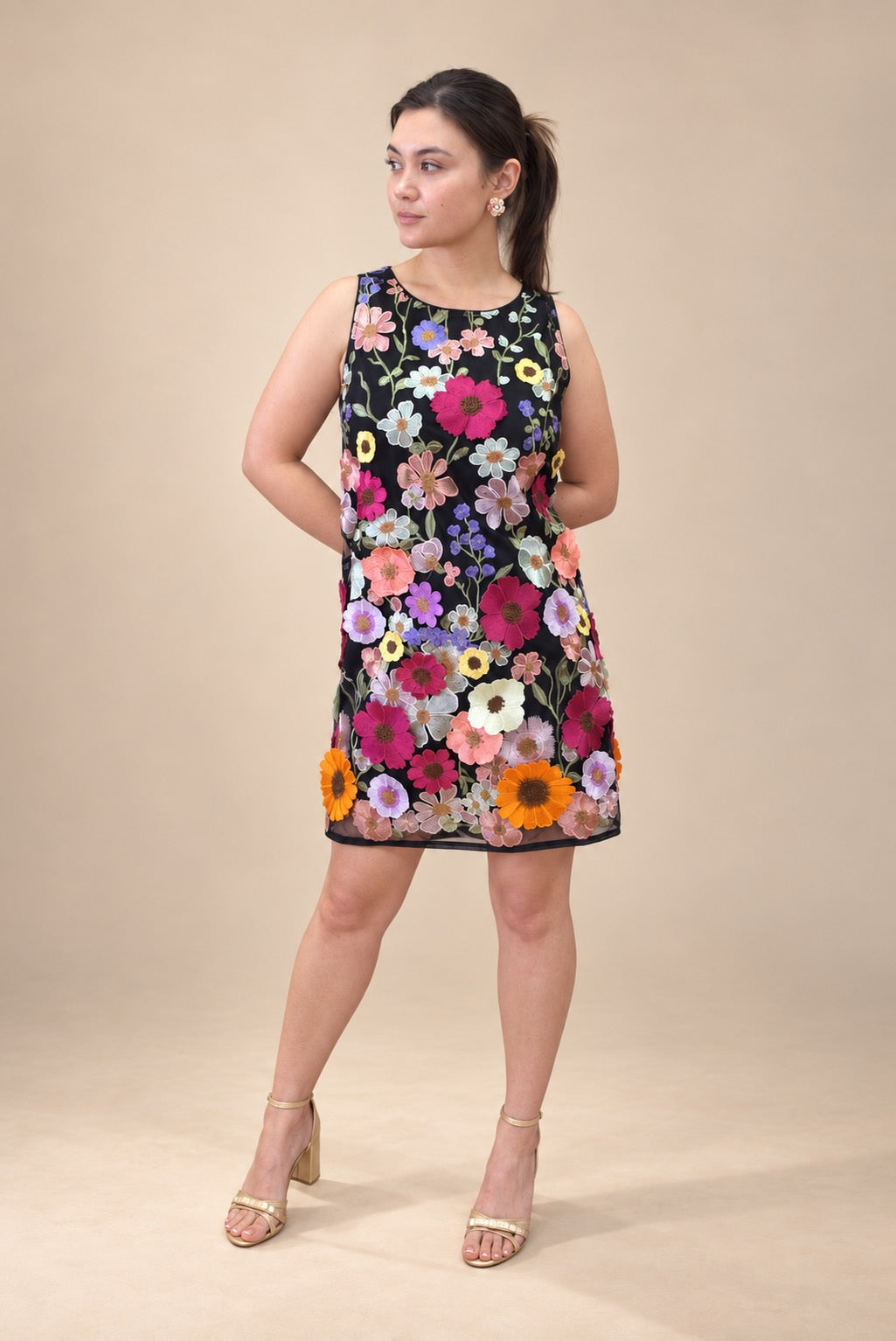 Midnight Garden Floral Dress
