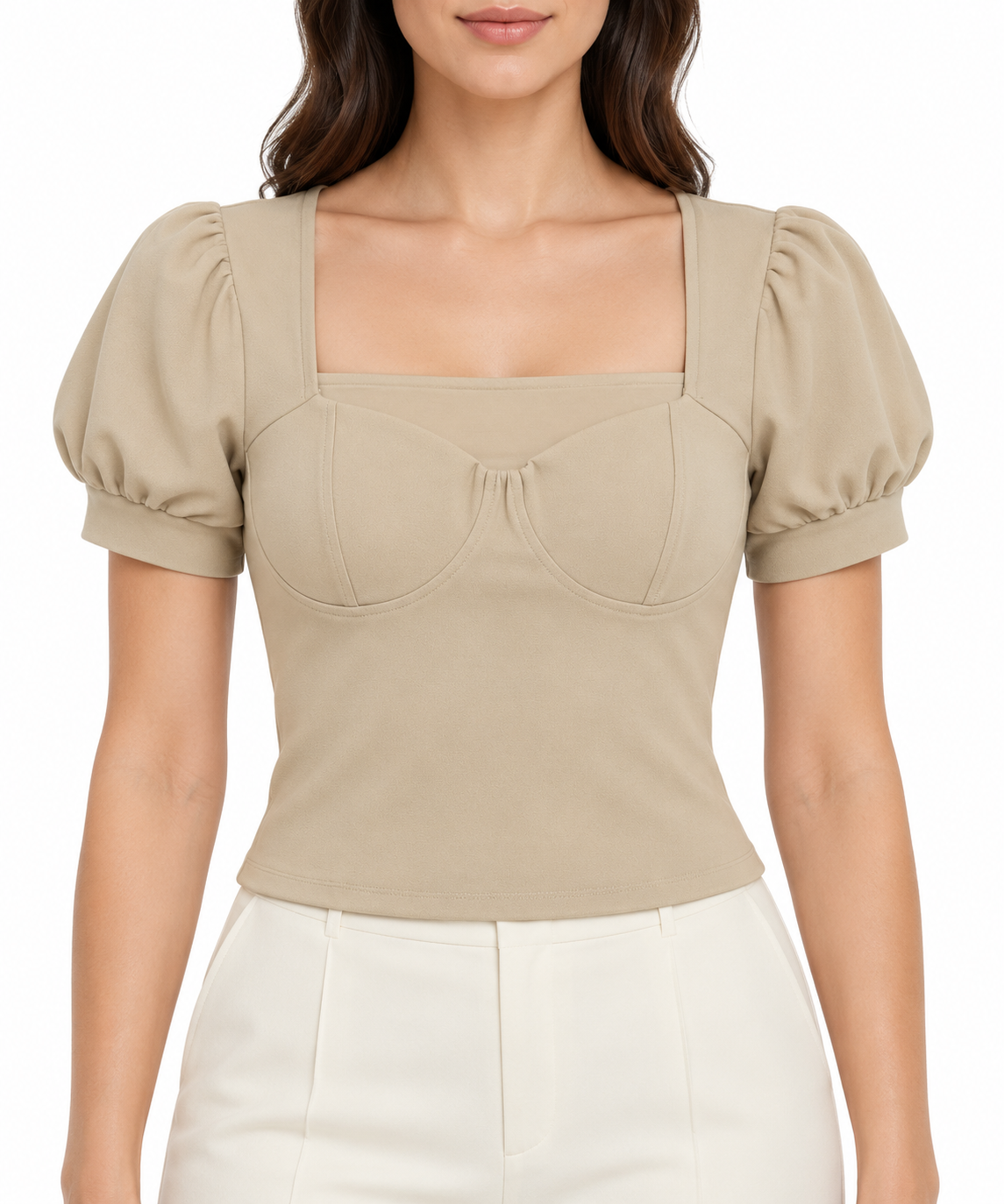 Holiday Techno Crepe Top